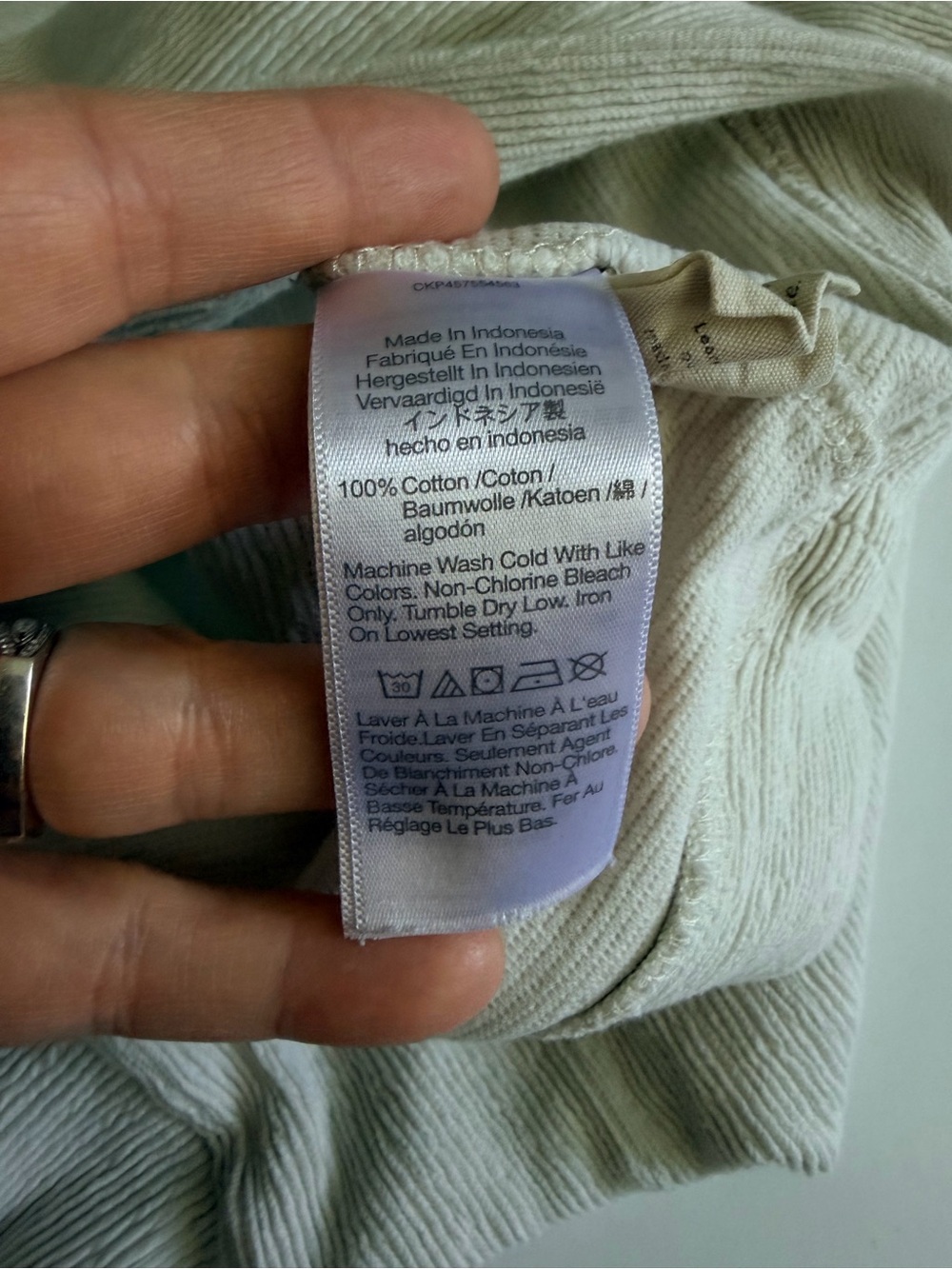 MADEWELL Women's Ottoman Jacquard Polo Top XXSMALL - Picture 6 of 6
